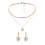 3Sets Fashion Halskette Ohrringe 11