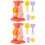 2Sets Strandspielzeug Kinder Sand Förmchen Set Tragbar Bunt 5