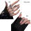 Adjustable Liquid Butterfly-shape Ring Cool Silver Ring-A 4