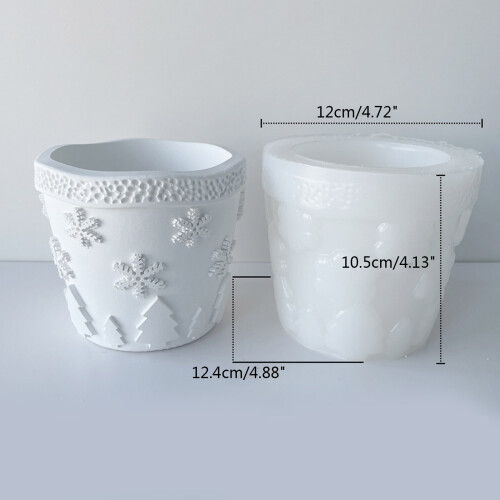 Kerzenständer Epoxidgussform Silikon Blumentopfform DIY 2