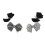 Clips de chaussures avec nœuds, boucles de chaussures de-Blanc 2
