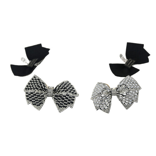 1 paire de boucles de décoration de chaussures de mariage,-Blanc 1