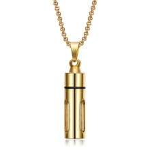 Cremation Necklace for Ashes Perfume Bottle Necklace-Gold-color