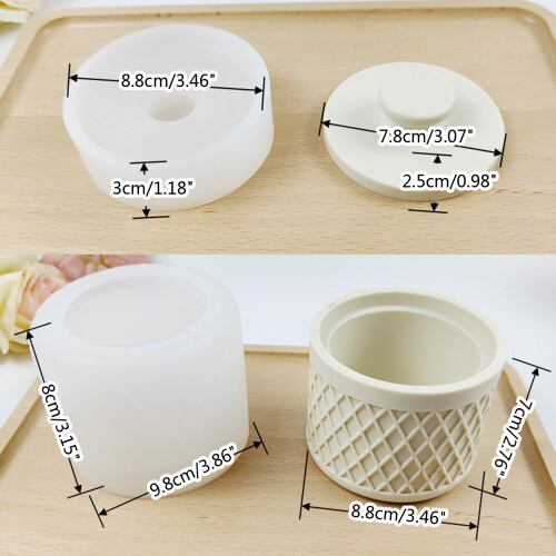Candle Cup Jar Storage Box Container Molds Storage Box Mold 2