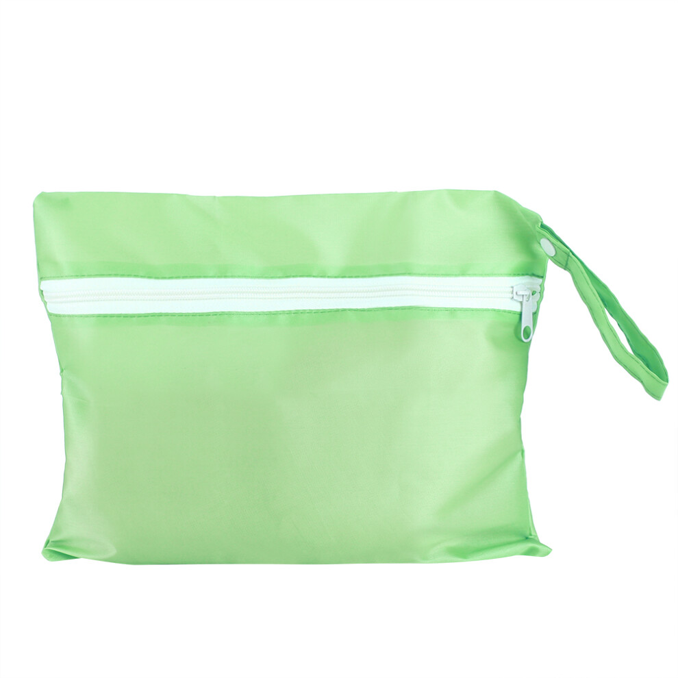 Travel Wet Dry Bags for Baby Waterproof Polyester TPU Double Zippers Sealed Seam Snap Handle Lightweight Reusable Cloth Diaper Swimsuit Storage Bags