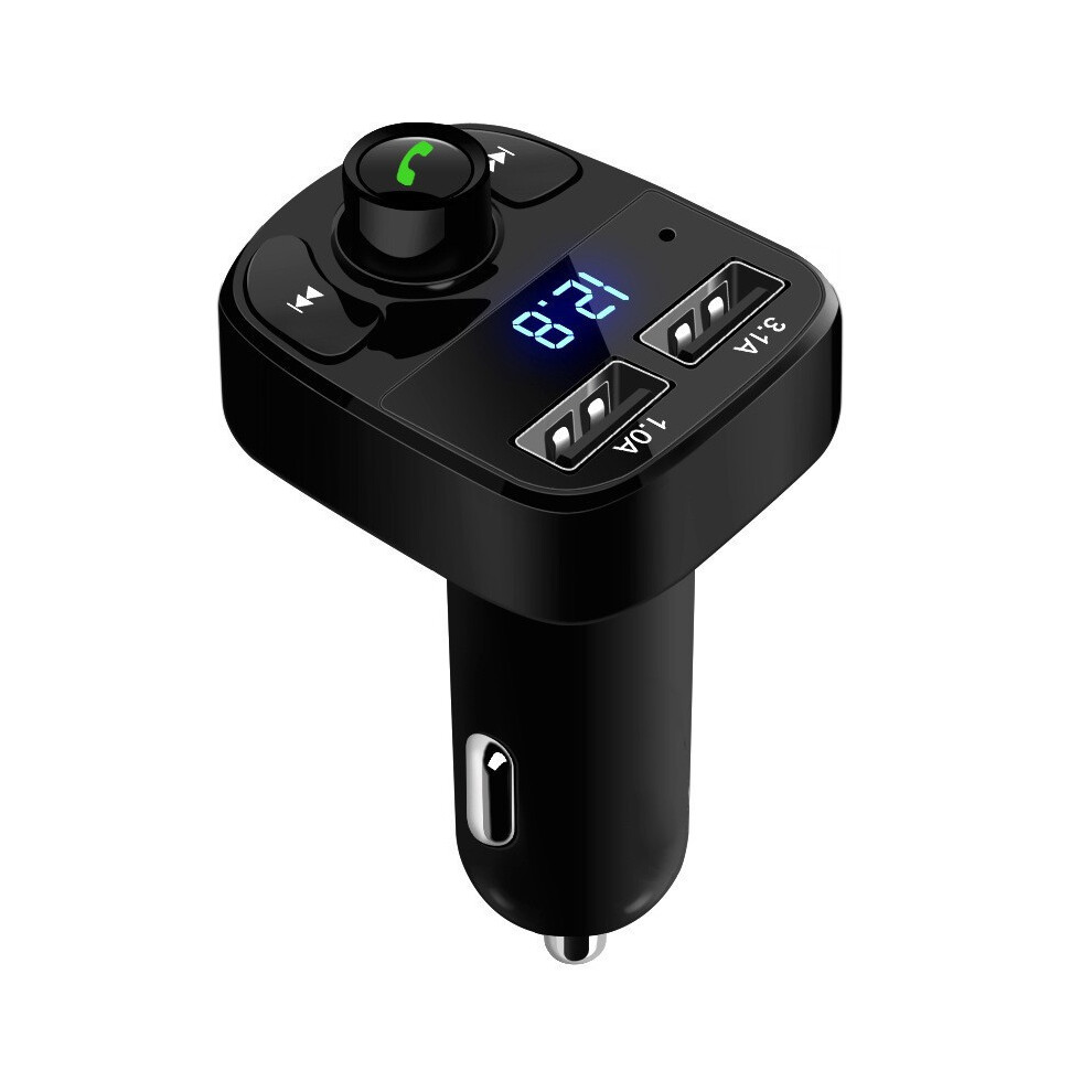 Wireless Bluetooth Fm Transmitter For Car, Handsfree Call Fm Radio Adapter With Noise Canceling Cvc Technology And Adaptive Fast Charging, Music 9169997103598