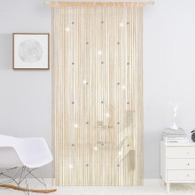 Tiene lontane le tarme e gli insetti volanti, perfetto per ristoranti, soggiorni, tenda a fili glitterata facile da appendere per cucina, bagno,
