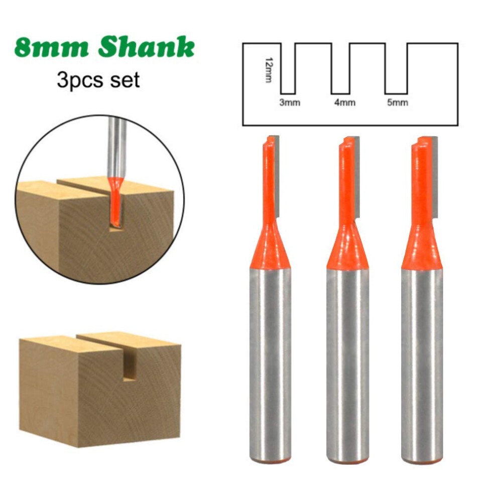 Straight Router Bit For Woodworking, Tungsten Carbide Single Flute Bit High Precision Wood Milling Cutter With Anti Kickback Design, Solid Hardened 9169997103345
