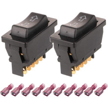 Schakelaar voor elektrische ramen van de auto, vervangingsonderdeel met momentane 5-pins DPDT-connector voor de bediening van de raamhefplaat,