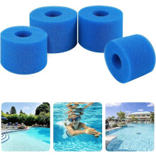 Hot Tub Filter Cartridge, Swimming Pool Filter Sponge, Durable Washable Sponge for Pure Spa Reusable Washable Foam, Ideal for Intex Compatible, Spas,