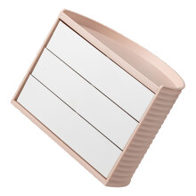 Pink 360 Dreh-Foundation Organizer - Staubdichtes Halbrund-Design, Kunststoff, 816g