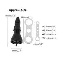 Adapter do nitów akumulatorowych, ergonomiczna konstrukcja zapewniająca wysoką wydajność i niższy poziom hałasu, przenośny adapter do