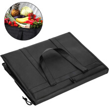 Borsa pieghevole XL, adatta per il trasporto di cibi caldi e freddi, realizzata in materiale riciclato, con cerniera termica, ecologica e