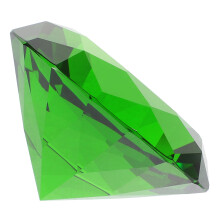 4Stk Transparent Grüne Glasdiamanten Party Schmuck