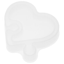 2Stk Wiederverwendbare Silikonform Weiß Für DIY Candy Und Schmuck