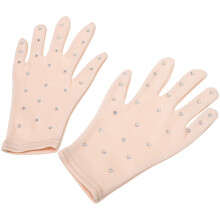 3Paare Dekorative Partyhandschuhe Für , Rosa Stretchhandschuhe