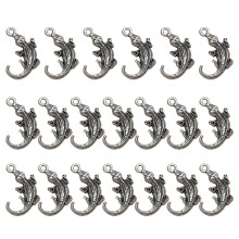 60Stk DIY Anhänger Charms Silber Legierung Filigran