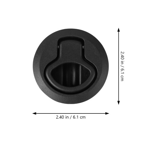 2Stk Robuster Flush Mount Latch Marine Abschluss Tür Schwarz 1