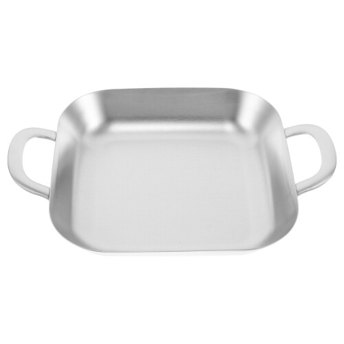 4Stk Snackplatte Mit Griffen Robust Für Kinder Silber