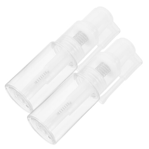 6Pcs ABS Powder Spray Bottles Transparent for Makeup and Baking