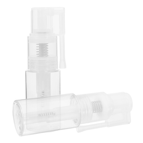 6Pcs ABS Powder Spray Bottles Transparent for Makeup and Baking 2