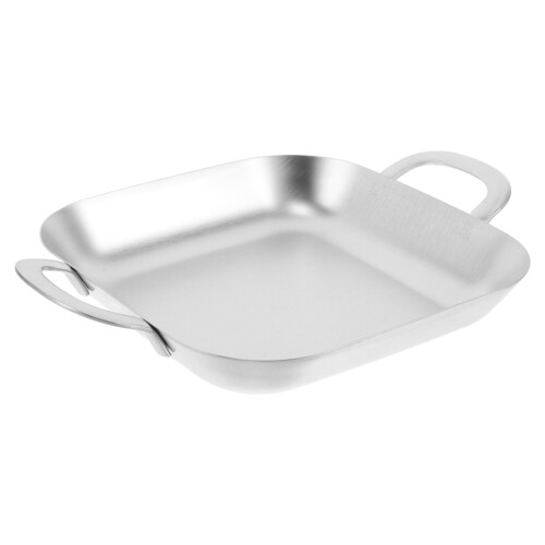4Stk Snackplatte Mit Griffen Robust Für Kinder Silber 1