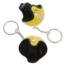 8Stk Robuster Schlüsselanhänger Gelb Mit Sternclip