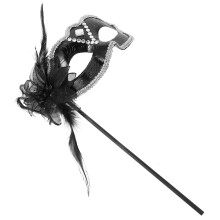 2Stk Party Masken Für Frauen Kunststoff Federn Karneval