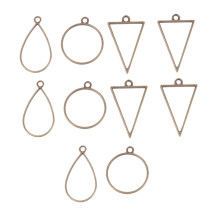 60Stk Schmuckanhänger Set Beige Zum Selbermachen Retro Stil