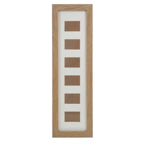 4Stk Rustikale Bilderrahmen Holzrahmen Für DIY Hellbraun 2