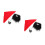 2Sets Pirate Costume Accessory Durable Plastic Cloth Halloween Supply 4