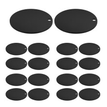 90Stk Robuste Schwarze Acrylblanks Für Schlüsselanhänger