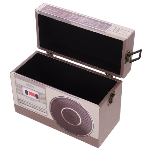 2Stk Holz Schmuckbox Retro Mit PU-Leder Für 2