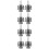 8Stk Strap Lock Metallgurt Silber Strap Button Für E-Gitarren 10