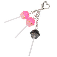 2Stk Süßer Lutscher Schlüsselanhänger Paar Geschenk Pink