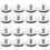16Stk Abflussstopfen Waschbeckenstopfen 6