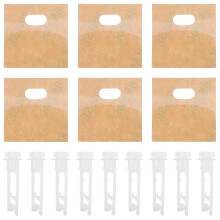 3Sets Vertikale Jalousien Ersatzstangen Und Lamellen Weiß PVC ABS