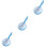 3Stk Handlupe , Blaue -Lupe Aus Robustem Und 6