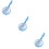 3Stk Handlupe , Blaue -Lupe Aus Robustem Und 10