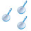3Stk Handlupe , Blaue -Lupe Aus Robustem Und 7