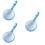 3Stk Handlupe , Blaue -Lupe Aus Robustem Und 8