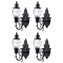 20Stk Wandlampen Schwarz Dekorative Lampe Für Minihäuser