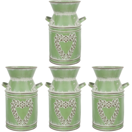 4Stk Eisen Pflanztopf Vintage Für 1