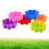 12Stk Silikon Muffinförmchen Blumenform Wiederverwendbar Backform Bunt 8
