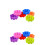 12Stk Silikon Muffinförmchen Blumenform Wiederverwendbar Backform Bunt 5