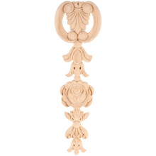 Retro Möbelapplikationen Beige Langlebigem Gummibaumholz