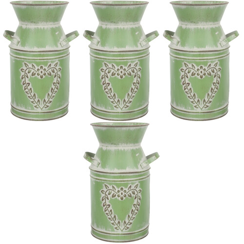 4Stk Eisen Pflanztopf Vintage Für 2
