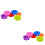 12Stk Silikon Muffinförmchen Blumenform Wiederverwendbar Backform Bunt 6