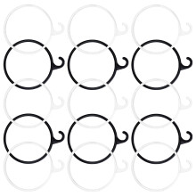 120Stk Schals Aufhänger Ringschals Kleideraufbewahrung Wardrobe Tool