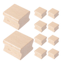 20Stk Holzstempel Für Basteln Lackiertem Buchenholz